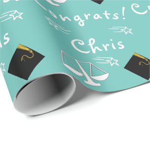 Papier Cadeau Cadeau d'études de droit créatif