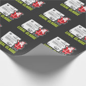 Papier Cadeau Cadeau drôle le père noël juridique d'avocat (Coin)