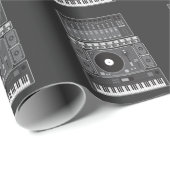 Papier Cadeau Cadeau du DJ de fabricant de battement de rap de (Coin rond)