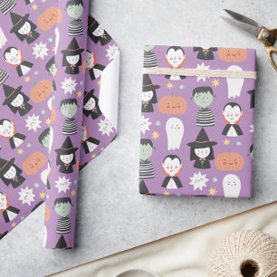 Papier Cadeau Cadeau Éffrayant d'Halloween