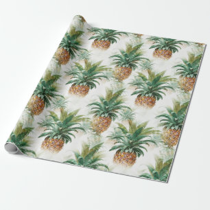 Papier Cadeau Cadeau élégant à motif Hawaïen de l'ananas tropica