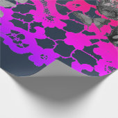 PAPIER CADEAU CADEAU EN COULEUR ET BOUTTERFLIES ANCIENNE LACE WR (Coin)