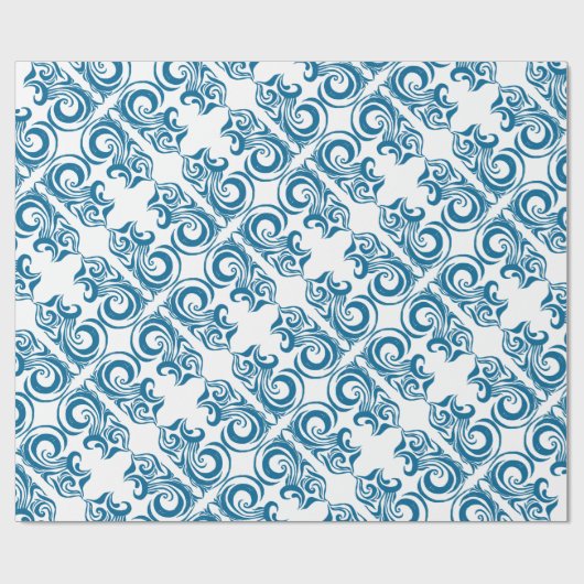 Papier Cadeau Cadeau Frost d'hiver (Plat)