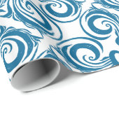 Papier Cadeau Cadeau Frost d'hiver (Coin rond)