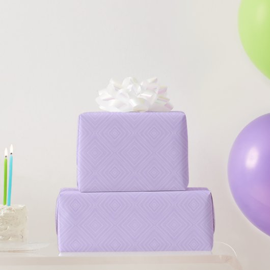 Papier Cadeau Cadeau géométrique Lilac Diamond (Cadeaux de fête)