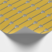 Papier Cadeau Cadeau Gold Lacrosse (Coin)