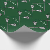 Papier Cadeau Cadeau Green Lacrosse (Coin)