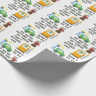 Papier Cadeau Cadeau humoristique : impossible de payer l'essenc