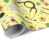 Papier Cadeau Cadeau infirmière (Coin rond)