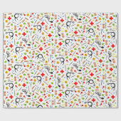 Papier Cadeau Cadeau infirmière (Plat)