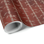 Papier Cadeau Cadeau japonais Tranquil Bamboo Motif (Coin rond)