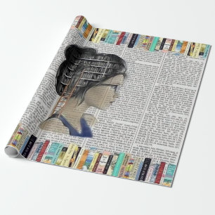 Papier Cadeau Cadeau littéraire pour filles de livres
