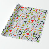 Papier Cadeau Cadeau Médicale (Déroulé)