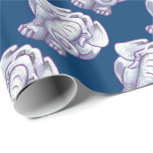 Papier Cadeau Cadeau mignon d'objet superflu (Coin rond)