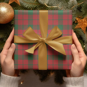 Papier Cadeau Cadeau moderne rouge et vert en mousse