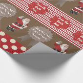 Papier Cadeau Cadeau Officiel De Père Noël (Coin)