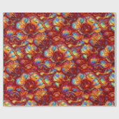 Papier Cadeau Cadeau Opale Rouge (Plat)