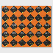 Papier Cadeau Cadeau Orange Grad (Plat)