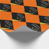 Papier Cadeau Cadeau Orange Grad (Coin)