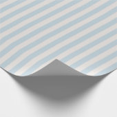 Papier Cadeau Cadeau Pastel Light Blue Stripe (Coin)