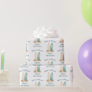 Papier Cadeau Cadeau personnalisé pour la fête prénatale Bébé à