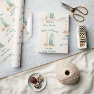 Papier Cadeau Cadeau personnalisé pour la fête prénatale Bébé à