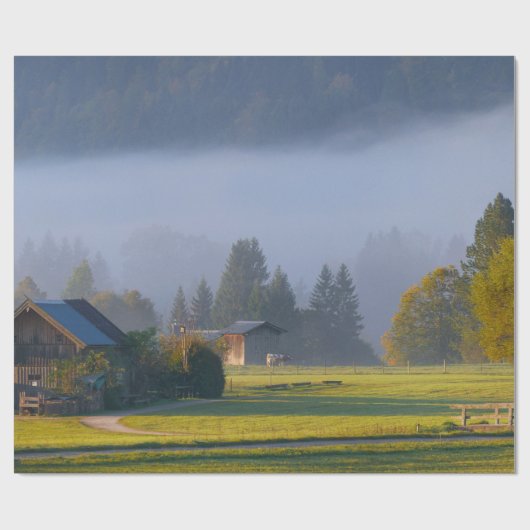 Papier Cadeau Cadeau pittoresque de cabine de photo d'extérieur (Plat)