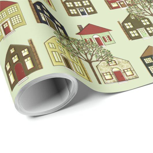 Papier Cadeau Cadeau pour agent immobilier (Coin rond)