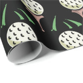 Papier Cadeau Cadeau pour golfeur Ballons de golf de grande tail (Coin rond)