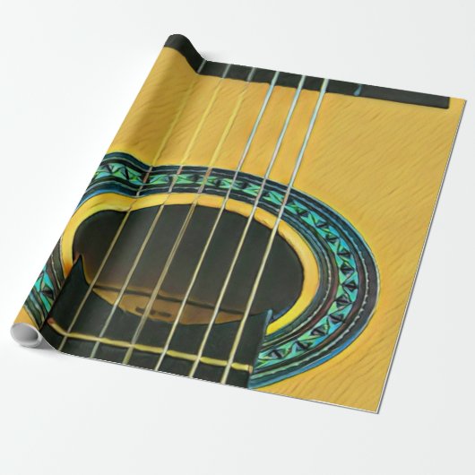 Papier Cadeau Cadeau pour petit ami guitariste (Déroulé)