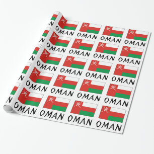 Papier Cadeau Cadeau pour toutes occasions Drapeau omanais d'Oma