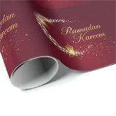 Papier Cadeau Cadeau Ramadan Kareem (Coin rond)