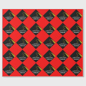 Papier Cadeau Cadeau Red Graduation (Plat)