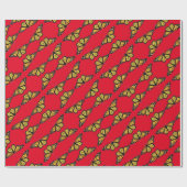 Papier Cadeau Cadeau Roll Monarque Noël (Plat)