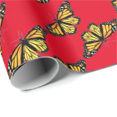 Papier Cadeau Cadeau Roll Monarque Noël (Coin rond)