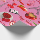 Papier Cadeau Cadeau romantique Heureuse Sainte-Valentin pour de (Coin)