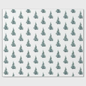 Papier Cadeau Cadeau Rustique Arbre de Noël (Plat)