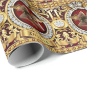 Papier Cadeau Cadeau Sicile Trinacrie (Coin rond)