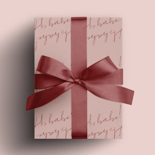 Papier Cadeau Cadeau simple de fête de Galentine pour une fille