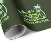 PAPIER CADEAU CADEAU SIMPLE ET INTELLIGENT NOUVEL AN 2024 (Coin rond)