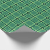 Papier Cadeau Cadeau simple Motif Tartan Vert (Coin)