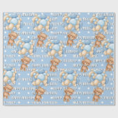 Papier Cadeau Cadeau spécial anniversaire (Plat)