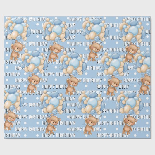 Papier Cadeau Cadeau spécial anniversaire (Plat)