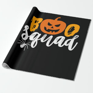 Papier Cadeau Cadeau Spider Boo Squad - Citrouille Spider Hall