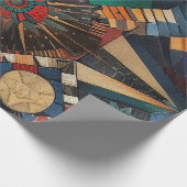 Papier Cadeau Cadeau Turquoise et dynamique "Anciennes Chronique (Coin)