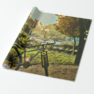 Papier Cadeau Cadeau Vélo Lover Peinture à vélo