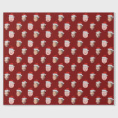 Papier Cadeau Cadeau Visage de Santa Hat, Personnalisé Visage 3 (Plat)