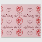 Papier Cadeau Cadeaupapier Happy Valentines Day (Plat)