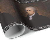 Papier Cadeau Cadeaux Alexander Hamilton (Coin rond)