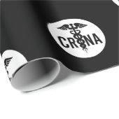 Papier Cadeau Cadeaux anesthésistes certifiés CRNA (Coin rond)